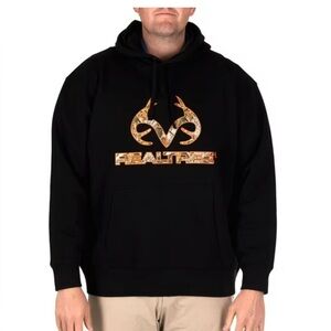 NWT Realtree Black and Orange and camo Hoodie